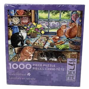 Cats Retreat Jigsaw Puzzle Jack Pine (Cobble Hill) 1000 pieces NEW sealed
